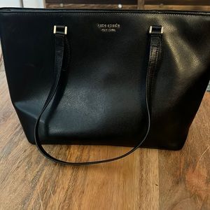 Kate Spade Black Leather Tote